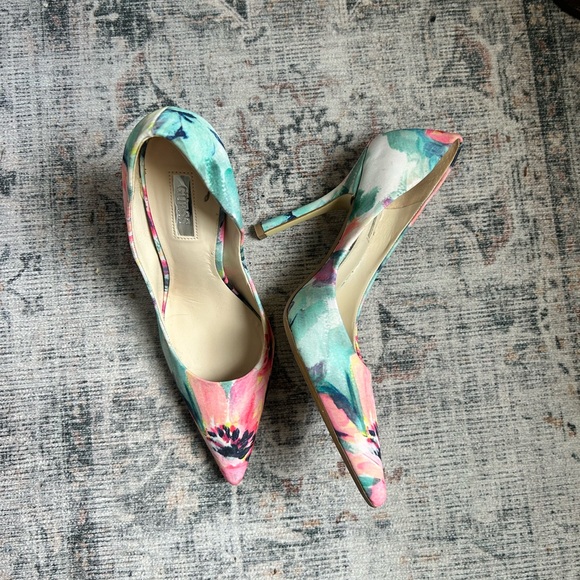 Floral Print Women's Heels - Picture 1 of 1